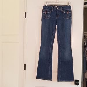 D&G Ittierre S.p.A. Distressed Jeans / Low-rise Boot  /  Pink buttons! 💗 26/40